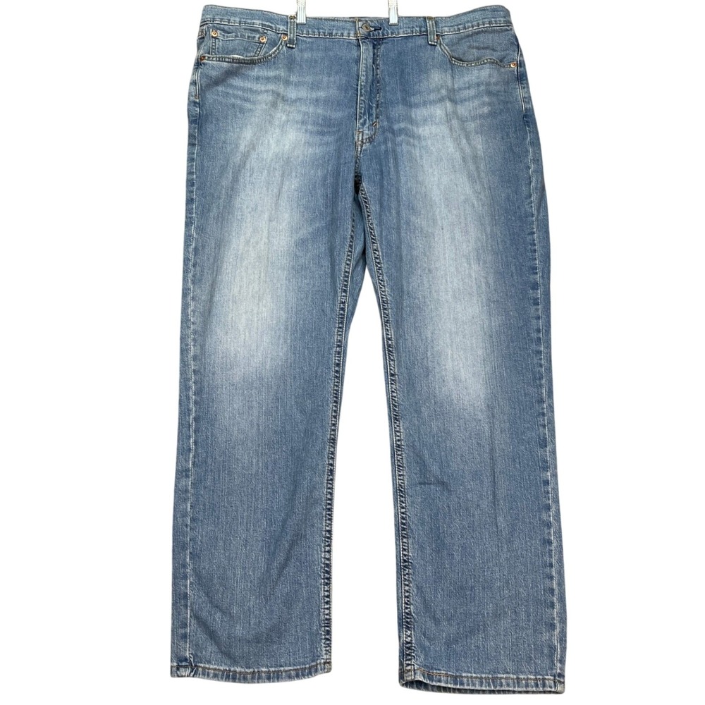 Levi's 541 Jeans Mens 42x32 Light Wash 5 Pocket Athletic Taper Denim Twill EUC